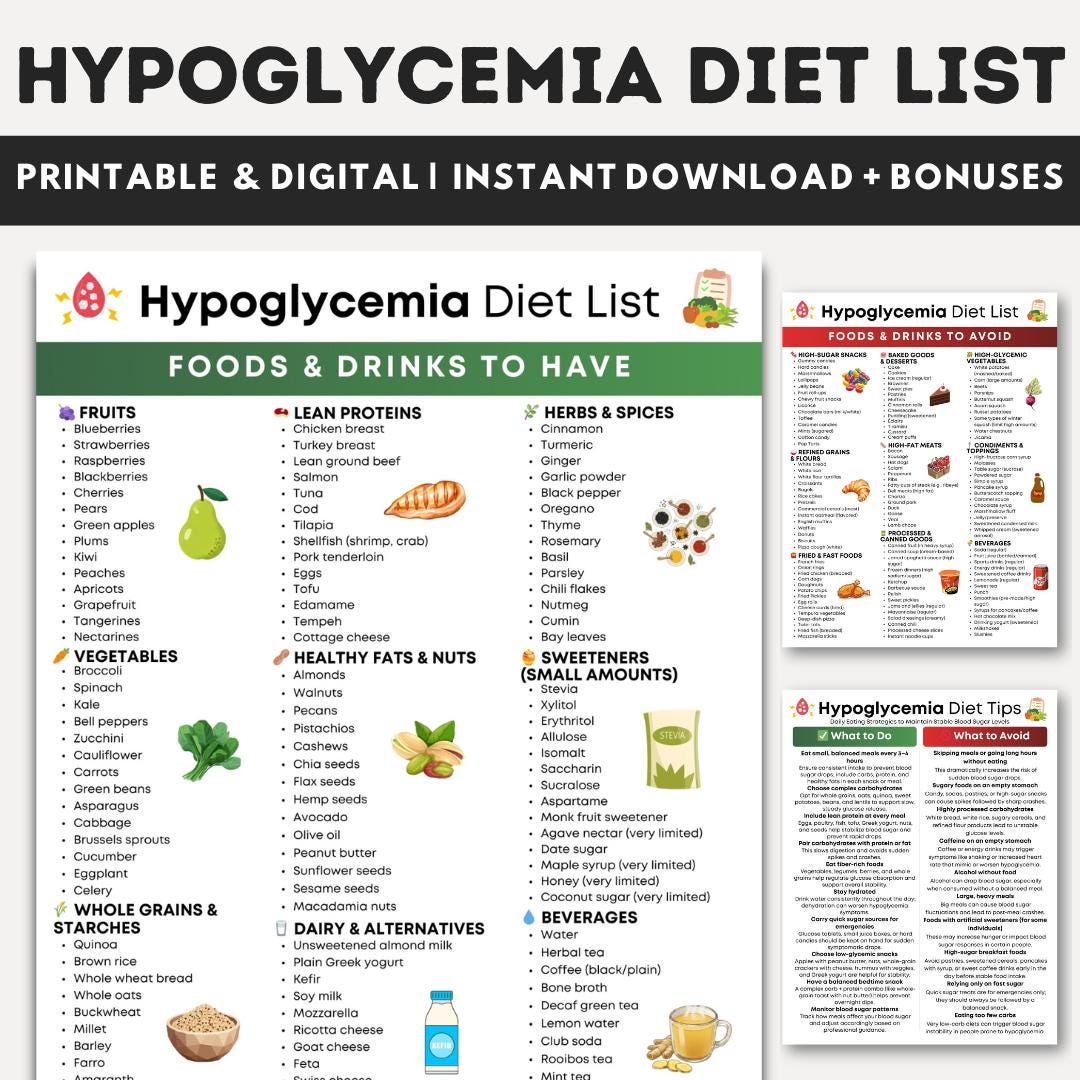 Hypoglycemia Diet Food List Printable, Low Glycemic Index Diet Food