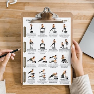 Complete Vibration Plate Whole Body Bundle PDF, 30 Day Challenges + 3 Level Power Plate Workout Plan, Lymphatic Flow Routine Printable image 9