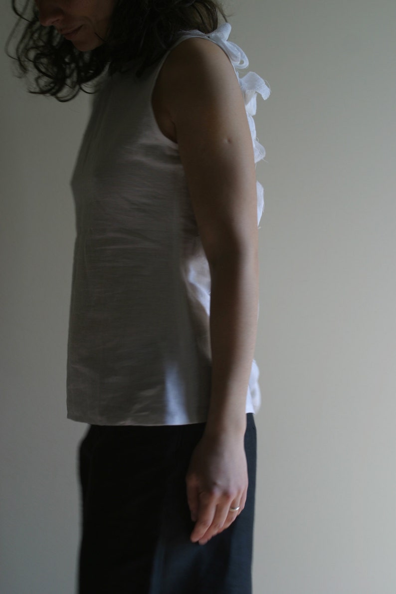 linen backless top