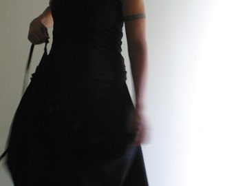 Wool Wrap Skirt in Black by NervousWardrobe on Etsy
