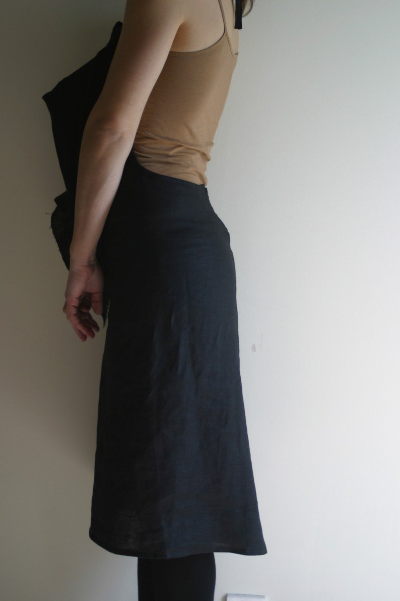 Linen Jumper Dress by NervousWardrobe on Etsy image 5
