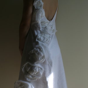 Linen Wedding Dress Alternative Wedding Dress Made to Measure/ Custom colour Design by NervousWardrobe on Etsy image 4