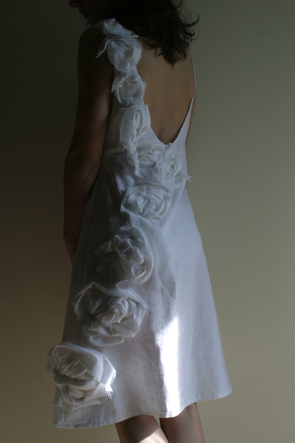 Linen Wedding Dress Alternative Wedding Dress Made to Measure/ Custom