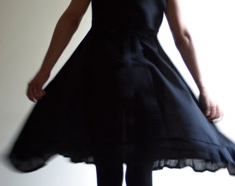 Black Cotton/Linen option available only at the moment/  Dress, Little Black Dress by NervousWardrobe on Etsy