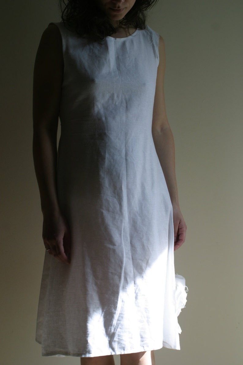 Linen Wedding Dress Alternative Wedding Dress Made to Measure/ Custom colour Design by NervousWardrobe on Etsy image 3