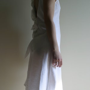 Linen Wedding Dress Alternative Wedding Dress Made to Measure/ Custom colour Design by NervousWardrobe on Etsy image 5