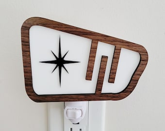 Retro starlite night light. mid century decor.  Vintage decor nightlights .Mid modern decor gifts