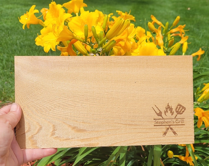 Salmon Grill wood cedar planks Anniversary gift men grill gifts fishermen fish planks personalized gift