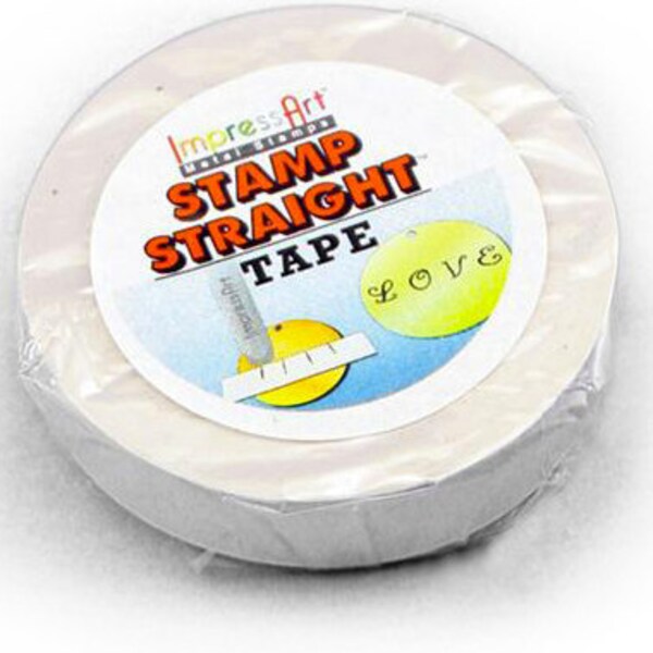 Hand stamping Straight Tape - Supplies - A must have for Hand Stampers - removable tape for blanks - Easy to use