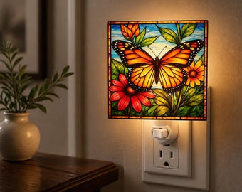 Butterfly Night Light: vivid colors Room Decor Mothers day gifts for her