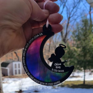 Memorial suncatcher • Loss of baby • loss of child remembrance gift • sympathy gift • keepsake gift