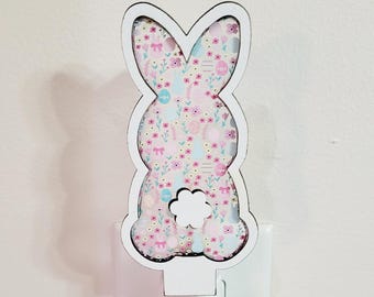 Bunny night light • Nursery plug in gifts • baby shower gift• Bedroom night light • Easter home decor gifts • Easter Basket fillers