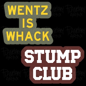 Fall Out Boy Wentz Is Whack Stump Club Peterick Stickers Decals