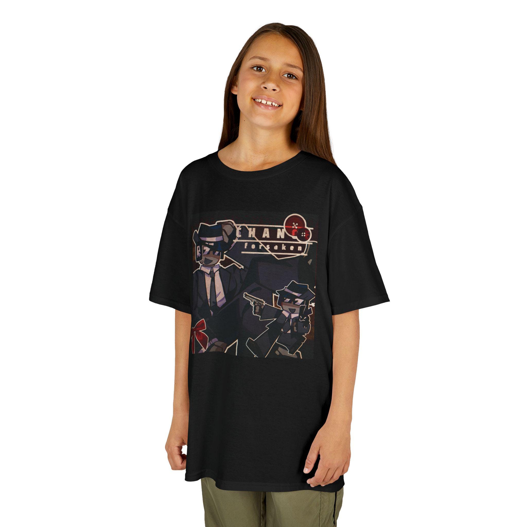 Roblox Chance Fan-art Tee, Foresaken Game Tshirt, Kids Heavy
