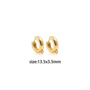 18K Gold Filled Thick Hoops Earrings,Everyday Earrings,Minimalist Earrings,Dainty Hoops,Gift for Her