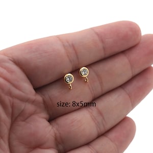18K Gold Filled Round Stud Earrings,Dainty Earrings,Everyday Earrings,Minimalist Earrings