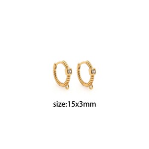 18K Gold Filled CZ Hoop Earrings,Dainty Hoop Earrings,Minimalist Earrings,Gold Hoop Earrings,Huggie Earrings
