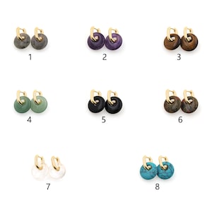 18K Gold Filled Round Stud Earrings,Dainty Earrings,Everyday Earrings,Handmade Earrings