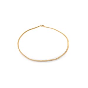18K ゴールドフィルド スネークチェーンネックレス、上品なリンクチェーン、ヘリンボーンネックレス、ミニマリストネックレス、彼女へのギフト