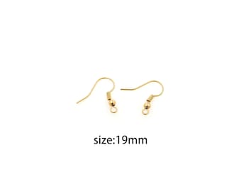 18K Gold Filled French Hook Earrings
