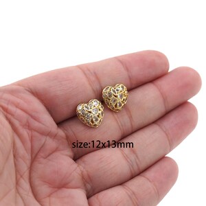 18K Gold Filled Heart Stud Earrings,Dainty Earrings,Minimalist Earrings,Gold Hoop Earrings,Huggie Earrings