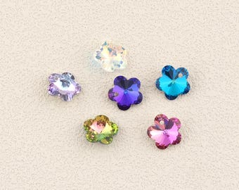 Multiple Colors Flower Crystal Pendant,Crystal AB Necklace,DIY Crystal Accessories