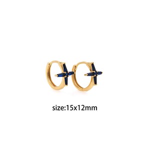 18K Gold Filled Star Hoop Earrings,Dainty Hoops,Gold Huggie Hoops,Minimalist Earrings