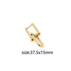 18K Gold Filled Rectangular Hoops Earrings,Dainty Hoops Huggie,Gold Huggies Hoop Earrings,Minimalist Earrings