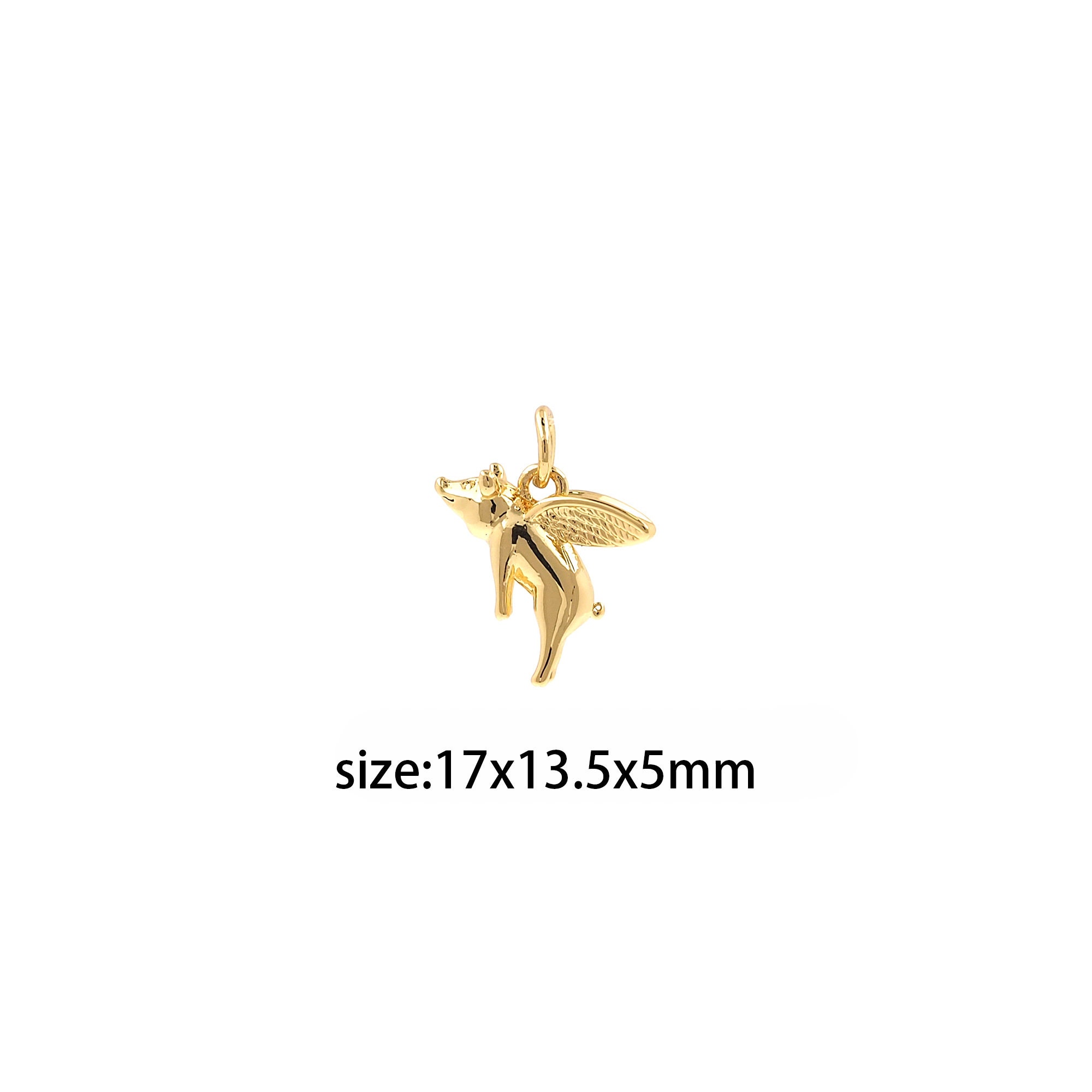 Petite Médaille Pendentif Ancienne En Forme De Cochon - Bijou Vintage Occasion