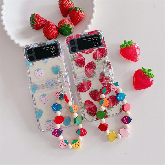 Strawberry Syrup Decoden Hard Samsung Z Flip5/z Flip3/z Flip4 Case Phone  Case Set 