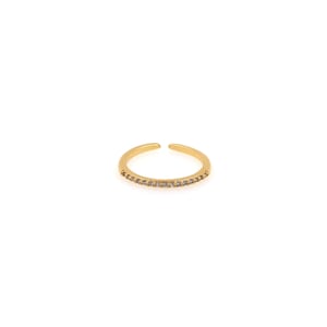 18K Gold Filled Thin Ring,Minimalist Ring,Dainty Ring,Open Ring,Adjustable Ring
