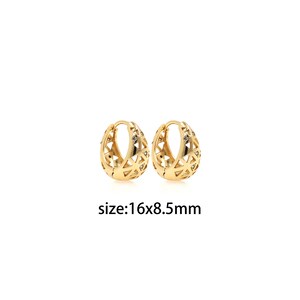 18K Gold Filled Thick Hoop Earrings,Dainty Earrings,Gold Earrings,Minimalist Earrings,Everyday Earrings