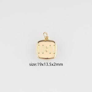 18 kt gold filled hanger met nummer, 11:11 bedel oorbellen ketting voor het maken van sieraden!