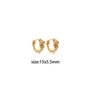 18K Gold Filled Dragon Hoop Earrings,Dainty Hoops,Everyday Earrings,Minimalist Earrings