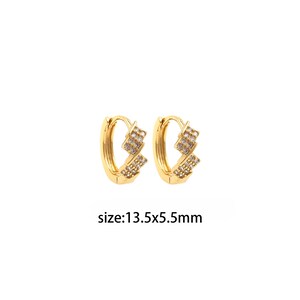 18K Gold Filled CZ Hoops Earrings,Gold Hoops,Dainty CZ Hoops Huggie,Gold Huggies Hoop Earrings,Boho Earrings