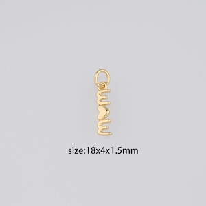 Ciondolo mamma riempito in oro 18K, orecchini e collana con ciondolo mamma delicato per la creazione di gioielli fai da te
