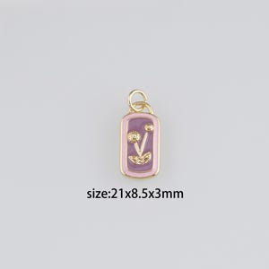 18K Gold gefüllte Löwenzahn Anhänger, Emaille Löwenzahn Charme Ohrringe Halskette für DIY Schmuckherstellung Versorgung