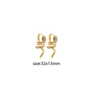 18K Gold Filled Snake Hoops Earrings,Dainty Hoops,Gold Huggies Hoops,Minimalist Earrings,Gift for Her
