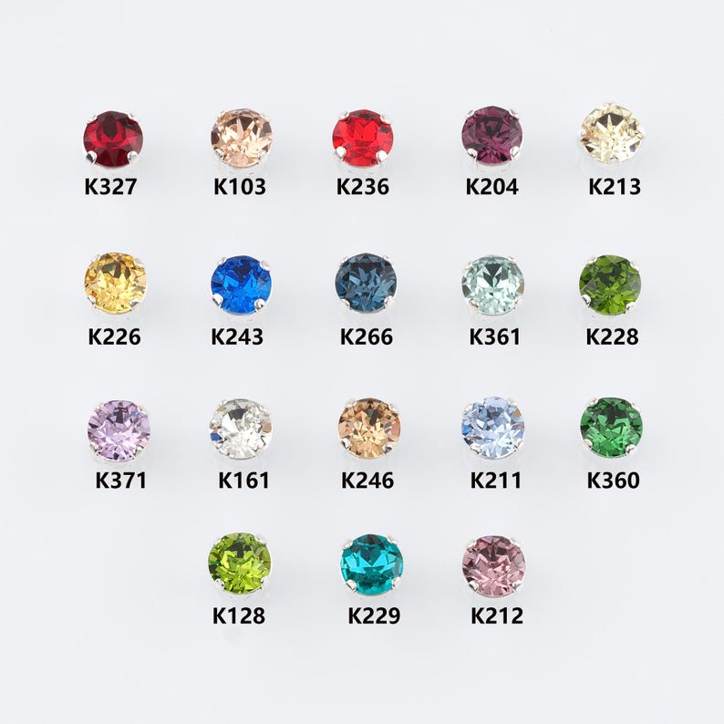 84pcs Multiple Colors Available Round Crystal,sew-on Rhinestone ...