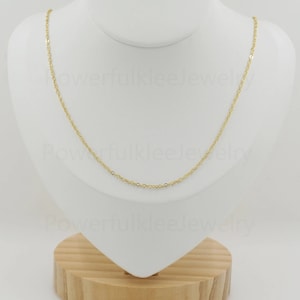 18K Gold Filled Thin Link Chain Necklace,Thin Link Chain,Minimalist Necklace,Gift for Her