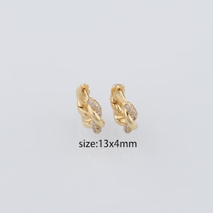 18K Gold Filled Twisted Hoop Earrings,Dainty Earrings,Minimalist Earrings,Gold Hoop Earrings,Huggie Earrings