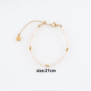 18K Gold Filled Ball Bracelet-Beaded Bracelet-Adjustable Bracelet-Gift for Her