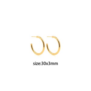 18K Gold Filled Round Hoop Stud Earrings,Dainty Earrings,Minimalist Earrings,Gold Hoop Earrings,Huggie Earrings