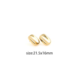 18K Gold Filled Rectangle Stud Earrings,Dainty Earrings,Everyday Earrings,Minimalist Earrings
