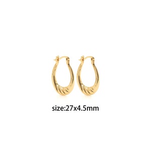 18K Gold Filled Texture Hoop Earrings,Dainty Hoop Earrings,Everyday Earrings,Handmade Earrings