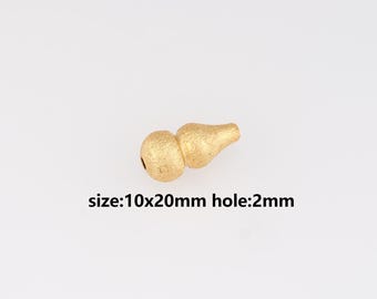 24K Gold Filled Gourd Spacer Beads,Gourd Beads,Necklace And Bracelet Making,DIY Jewelry Supply