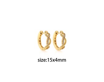 18K Gold Filled Twist Creolen,Gold Creolen Ohrringe,Zierliche Creolen Huggie,Gold Huggies Creolen,Minimalistische Ohrringe