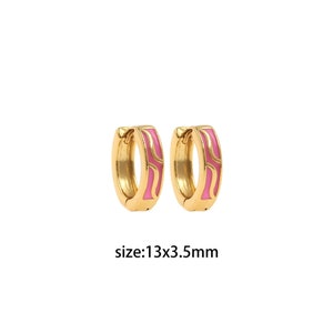 18K Gold Filled Round Hoops Earrings,Everyday Hoop Earrings,Minimalism Hoops,Dainty Hoops Huggie,Pierced Earrings