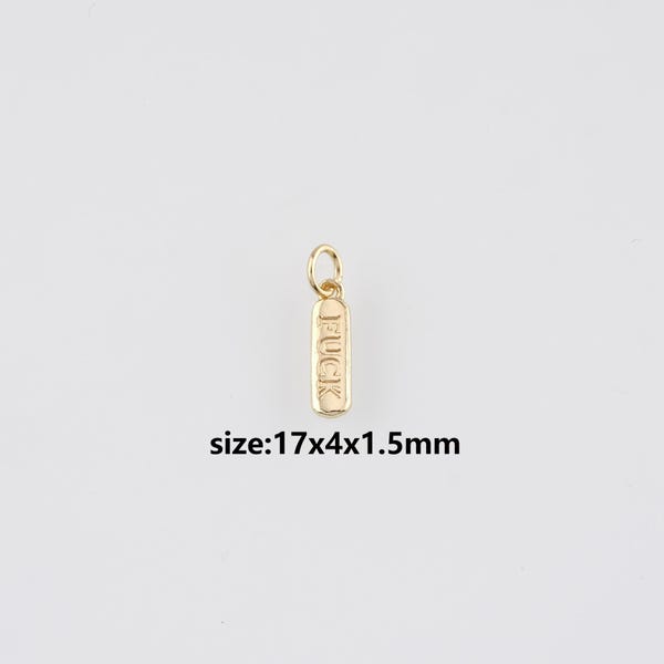 Colgante de oro de 18 quilates con forma de corazón, pendientes y collar con dije de corazón para hacer joyas DIY.