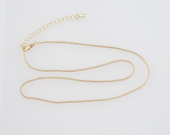 18K Gold Filled Snake Chain Necklace,Thin Link Chain,Dainty Snake Necklace,Minimalist Necklace,Gift for Her